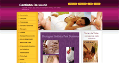 Desktop Screenshot of cantinhodasaude.net